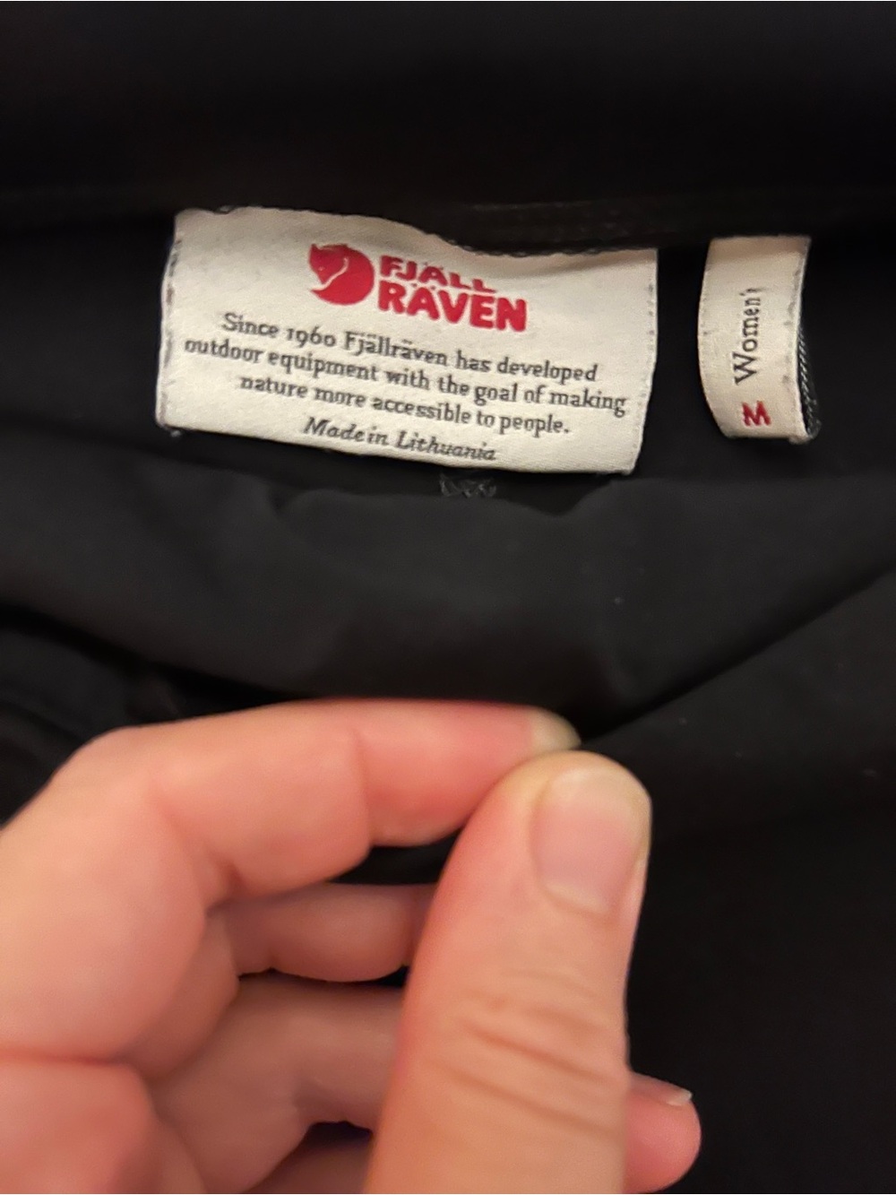 Fjallraven Black Women's Leggings with Cell Phone Side Pocket - Picture 5 of 12
